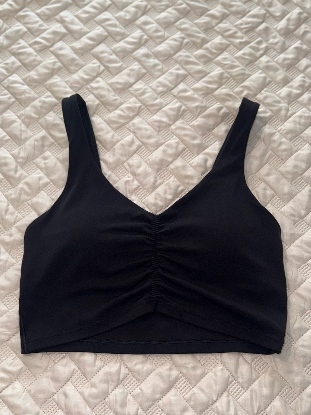 OFFLINE By Aerie Real Me Low Key
Ruched Longline Sports Bra